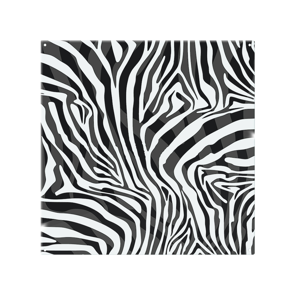 image 1 of Zebra Animal Print Splash Back | White