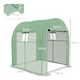 image 3 of Outsunny 1.8 x 1.8 x 2m Polytunnel Greenhouse with Doors and Mesh Windows