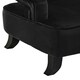 image 4 of Interiors by Premier Black Velvet Chair Black