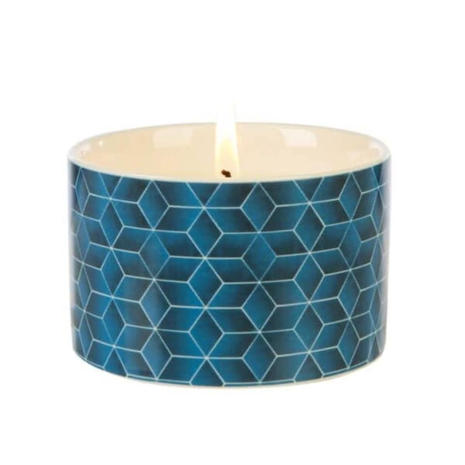 Fired Earth by Wax Lyrical Medium Candle Assam & White Cedar | Blue