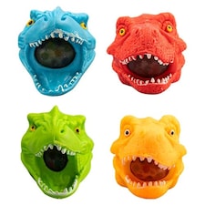 Assorted Stress Relief Squishy Squeeze Dinosaur Head