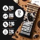 image 2 of Warrior RAW Protein Bars 12 x 75g – 20g High Protein Bar, Low Sugar High Fibre Oat Protein Flapjack – Protein Snacks, Meal Replacement Bars (Cookies & Cream)