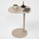 image 6 of Metal Side Table Modern Pedestal Nightstand Lightweight Construction | Multi | Beige | 1