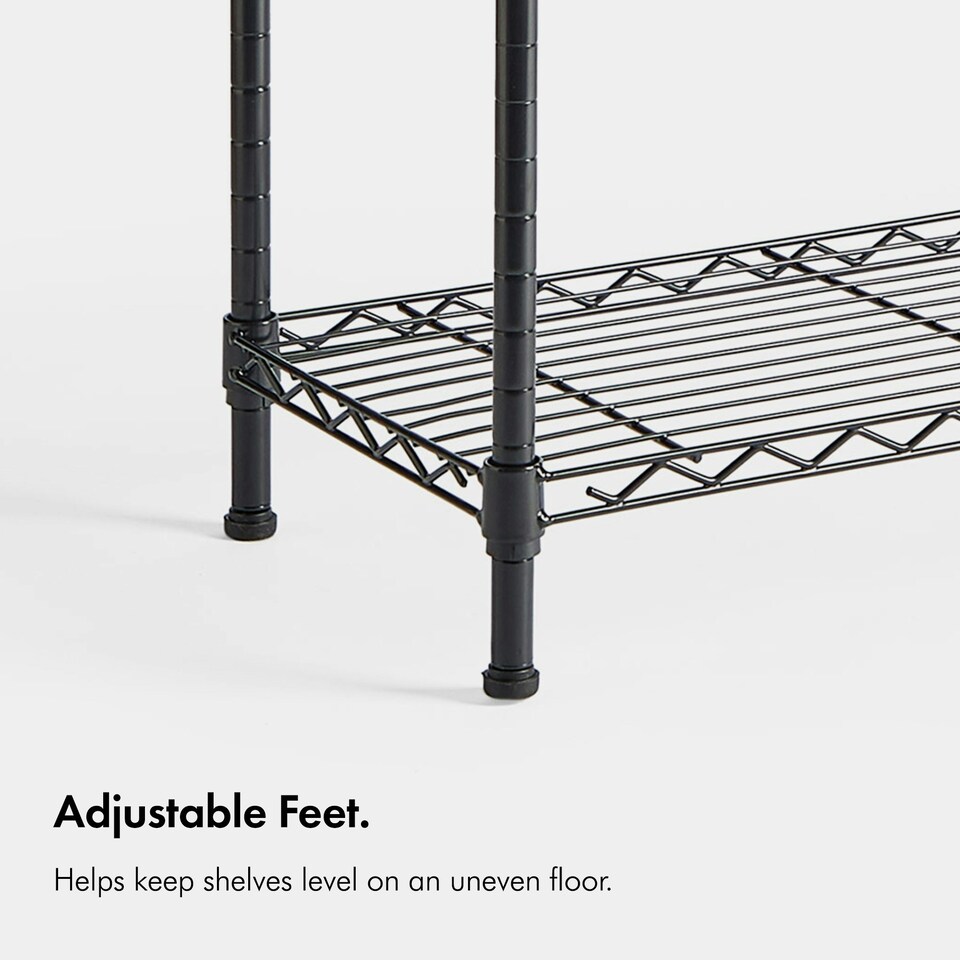 image 1 of VonHaus 5 Tier Wire Shelving Unit for Home Storage