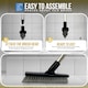 image 6 of Colour-Coded Angled Grout Brush with Handle 180° Swivel Tile & Corner Scrubber