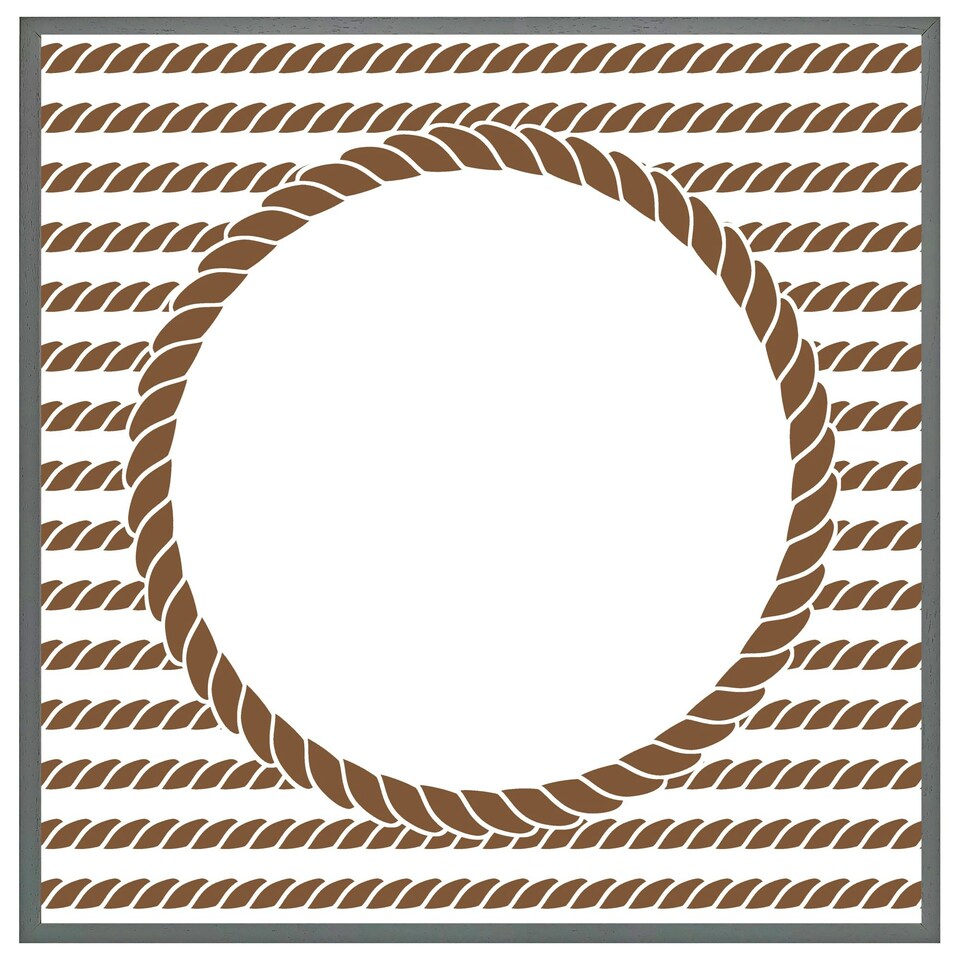 image 1 of Rope border (Picture Frame) Black | M