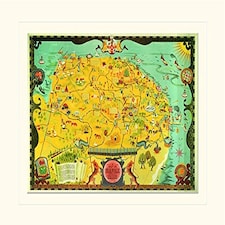 NORFOLK MAP - AG PRINTS