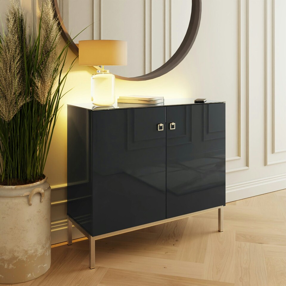 image 1 of Frank Olsen Lyra Tall sideboard Black | Midnight Onxy