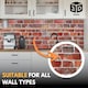 image 5 of NOVECRAFTO 3D Retro Brick Wall Panels – 6 Sheets, Covers 2.76 sqm (29.76 sq ft), 96x48cm – Old Red Brick Effect PVC Cladding for Kitchen, Office, Living Room