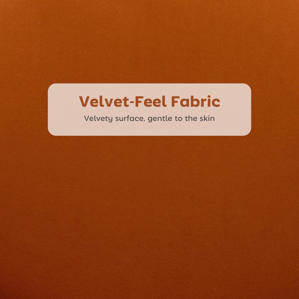 image 1 of HOMCOM Bar Stools Set of 2, Modern Velvet-Feel Barstools with Petal Backrest and Footrest, Upholstered Breakfast Bar Chairs with Metal Legs for Kitchen Island Counter, Dining Room, Orange | Orange | Orange | 2