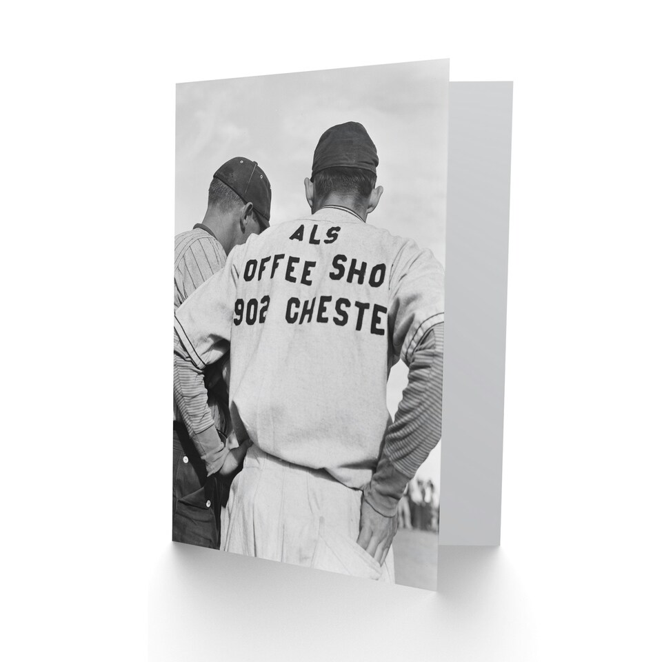 image 1 of Dorothea Lange Art Card Baseball Game Shafter Migrant Camp