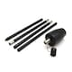 image 5 of Harbour Housewares Metal Garden Torches - Barrel - Black - Pack of 6