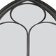 image 5 of New Black Somerley Chapel Arch Garden Mirror 112 x 61 CM Black