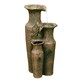 image 1 of Primrose Sama Cascading 3 Tier Ancient Jars Water Feature Brown 84cm