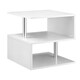 image 6 of HOMCOM Coffee End Table Side TV Sofa Stand Living Room Office Furniture White Black