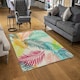 image 2 of Multi Coloured Tropical Leaves (Rug) Multi | Medium: 80x150cm