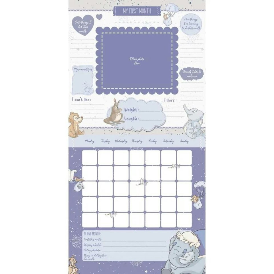 image 1 of Disney Classic Baby's First Year - A Loving Keepsake Calendar