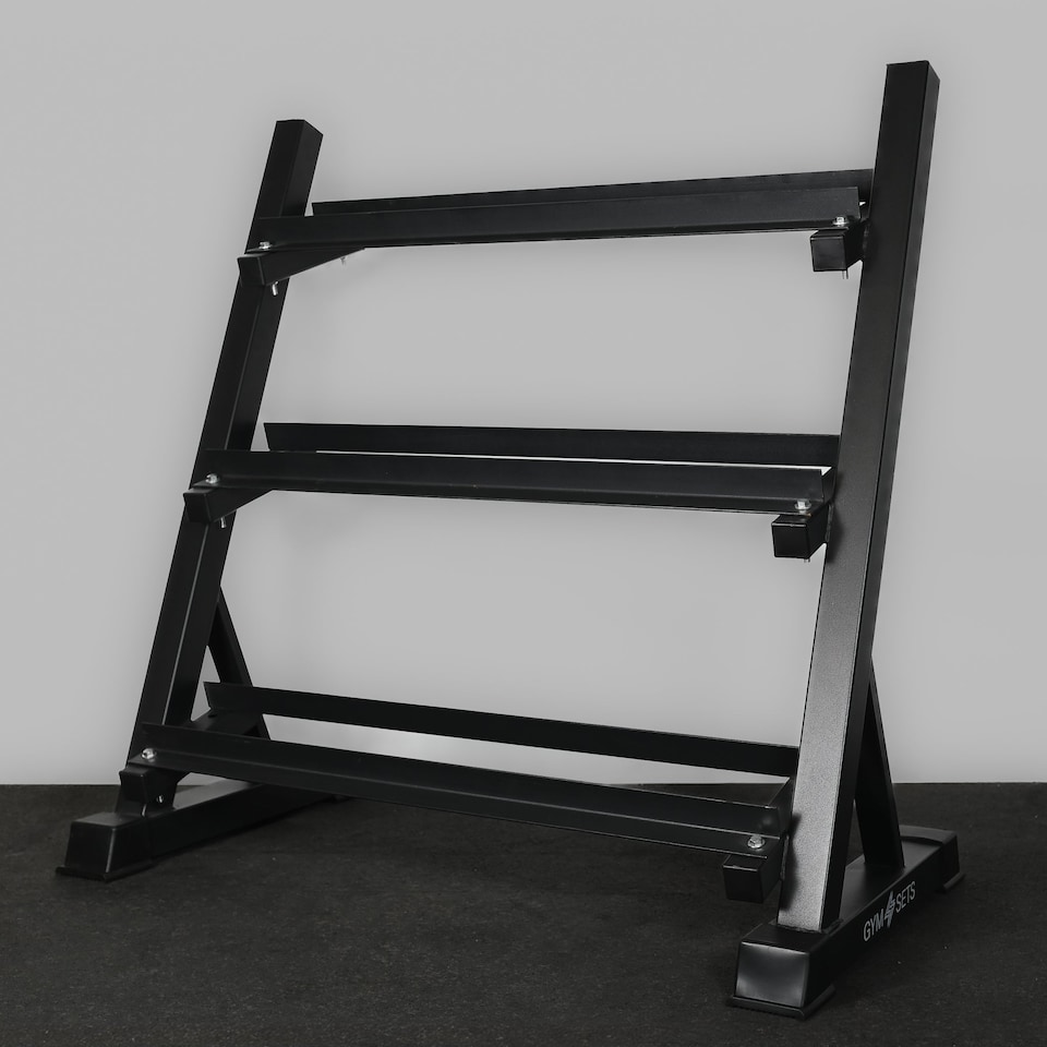 image 1 of GYM SETS 3Tier Dumbbell Storage Rack- ( Double Rack + 2.5-30kg £749.99 / Additional Upgraded Home Bench +£60.00)