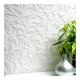 image 1 of Anaglypta Leaf Vinyl Textured Wallpaper - White - 10m x 53cm | White