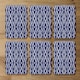 image 4 of Tribal Art Ikat Ogee in traditional classic blue (Coaster)