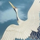 image 2 of Catherine Lansfield Flying Cranes Wallpaper - Blue - 10m x 53cm Blue
