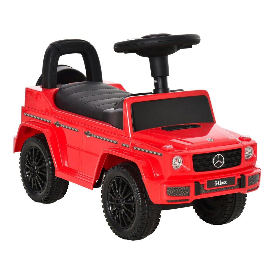 image 1 of HOMCOM Benz G350 Kids Ride on Sliding Car w/ Under Seat Storage No Power Red