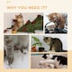 image 5 of PawHut 4 Piece Set Cat Scratching Board for Cat Treadmill, Kitten, Brown