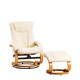 image 1 of Modena Swivel Recliner with Massage and Heat Cream