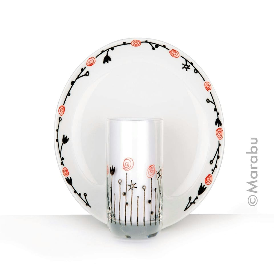 image 1 of Marabu - Porcelain Painter 1-2mm, Rose Pink Multi