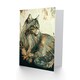 image 2 of Maine Coon Cat Lover Floral Patern Design Animal Greeting Card