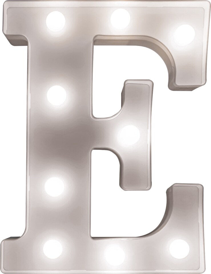 image 1 of St Helens Battery Operated 3D LED Letter E Light