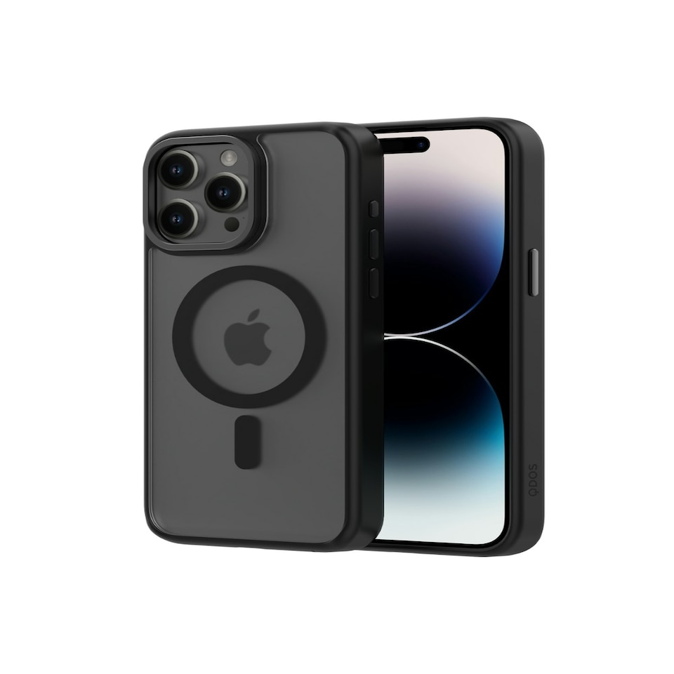 image 1 of QDOS Hybrid Soft + Snap (MagSafe) Case for iPhone 15 Pro Max – Midnight Black