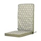 image 3 of High Back Seat Pad Triangle Geo Olive