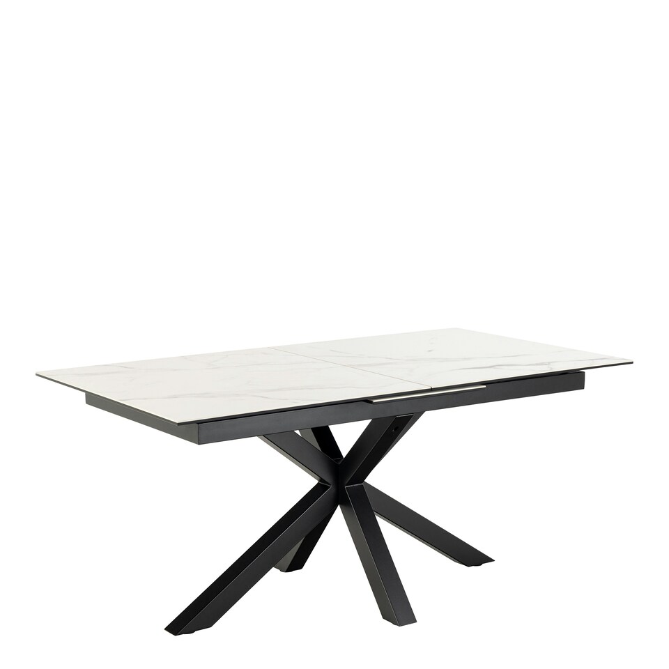 image 1 of Heaven Extendable Dining Table with Ceramic White Top 168cm