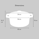 image 7 of Cooks Professional Casserole Dish 26cm – Ovenproof Pan with Lid | Blue | Teal