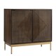 image 1 of Zaine Carving Small Sideboard - Mango Wood - L40 x W80 x H76 cm - Dark Finish - Assembly Required | Brown