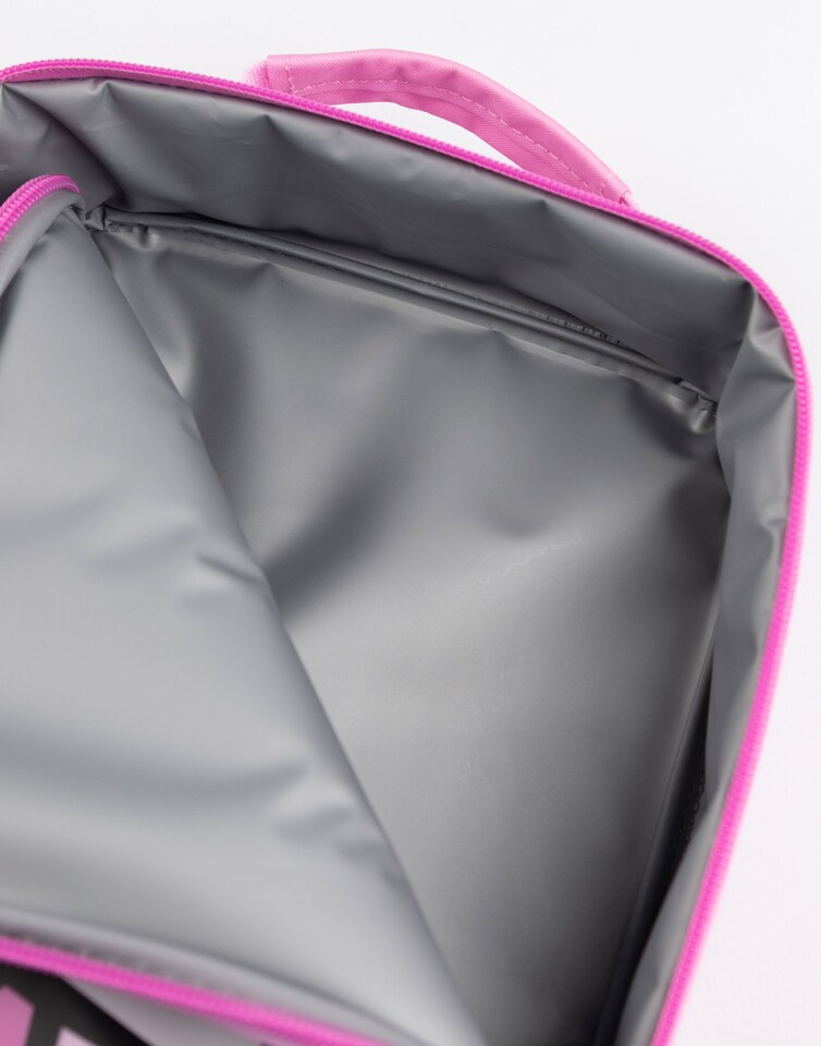 image 1 of Hello Kitty Girls Pink Lunch Bag | Insulated Food Container with Bottle & 3 Snack Pots | Zipper Closure School Lunchbox | Cartoon Character Kids Storage | Hello Kitty Merch