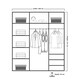 image 5 of Modern Full Mirror 200cm Sliding Door Wardrobe Available in White or Black | Bedroom Storage with Drawers & Hanging Rails Black | 200cm