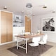 image 8 of HOMCOM Crystal Ceiling Light Chandelier Spiral Rain Drop Pendant Lamp Metal