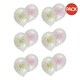 image 3 of Creative Party Latex 40th Birthday Balloons (Pack of 6) - White/Pink/Gold - One Size