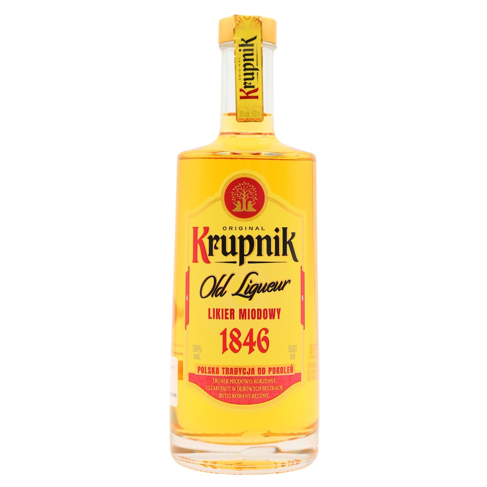 Krupnik - Original 1846 Old Liqueur | Multi | Amber color with golden flashes | Honey-sweet taste and a spicy bouquet with a strong, warming effect | 500