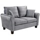 image 5 of Plush Velvet Sofa Suite With Armchair, 2-Seater Sofa And 3-Seater Sofa In Grey