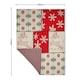 image 5 of BHS Christmas Patchwork Throw, Red | Red | Red | One Size | 1