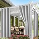 image 2 of Living and Home Outdoor Waterproof Patio Curtain Grey