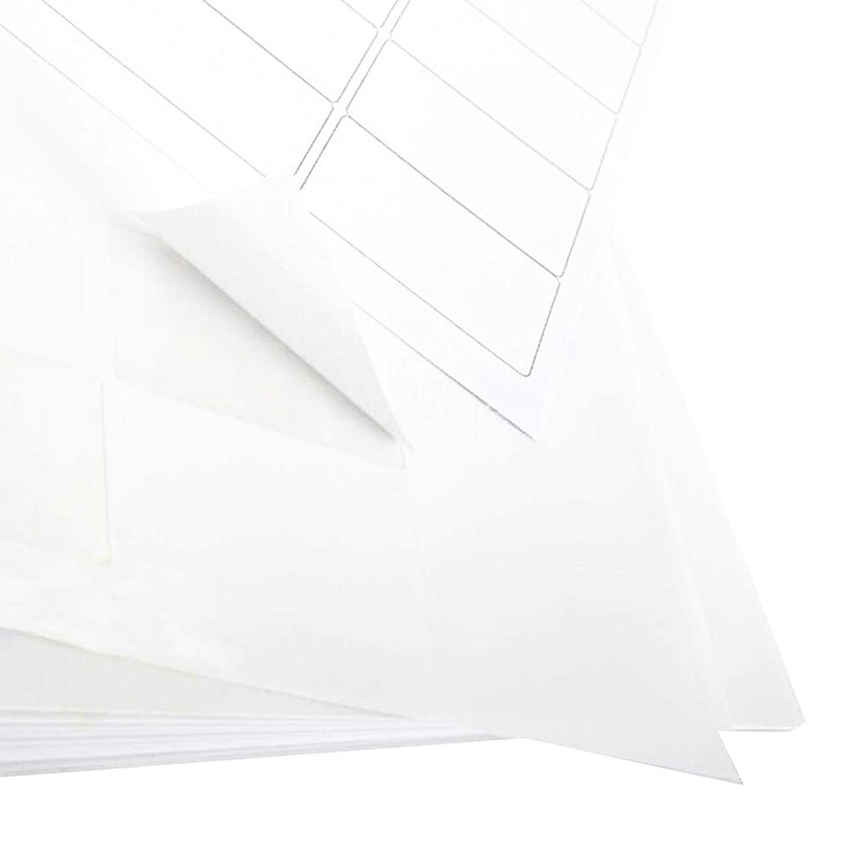 image 1 of 100 Sheets 24 Per Sheet A4 Address Labels Easy Peel For Printers & Office Use White