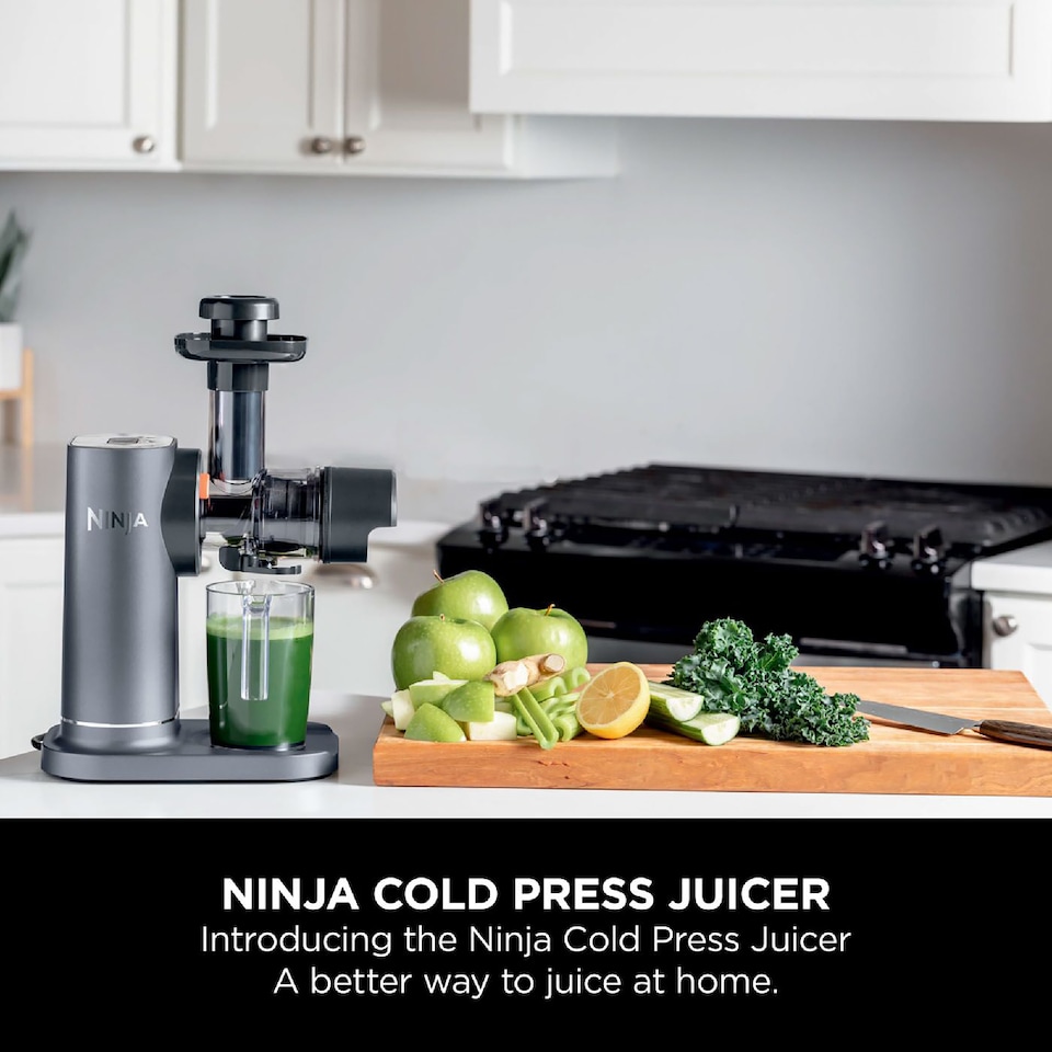 image 1 of Ninja Cold Press Juicer with Anti Clog Filter Black JC151UK