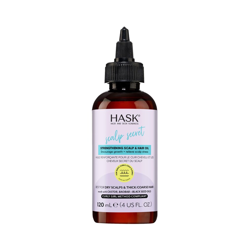 image 1 of Hask Texture Solutions Strengthening Scalp & Hair Oil -Nourishing Care