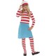 image 2 of Wheres Wally? Girls Wenda Costume Set - White/Red/Blue - 7-9 Years 7