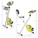 image 5 of HOMCOM Magnetic Resistance Exercise Bike Foldable LCD Adjustable Seat Yellow
