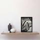 image 2 of Hyper Realism Pencil Drawing Sports Car Black Framed Wall Art Print A4